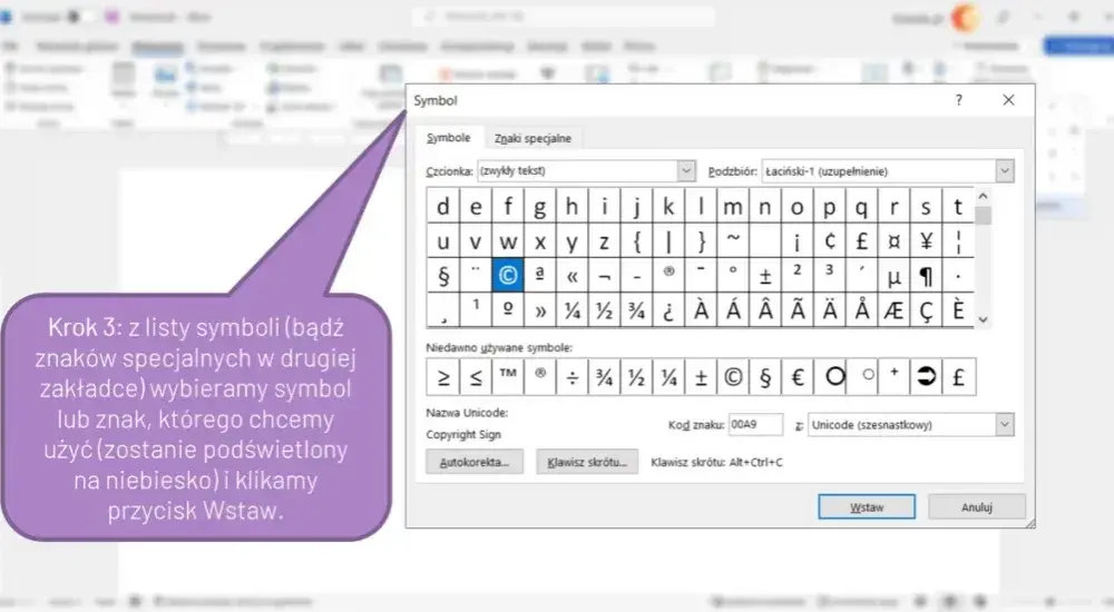 Jak wstawić znak w miejsce symbolu w Wordzie – proste metody i triki