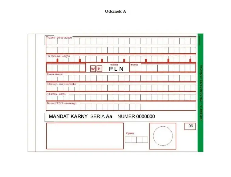 Zdjęcie Symbol formularza mandatu karnego: Jak rozpoznać i zrozumieć